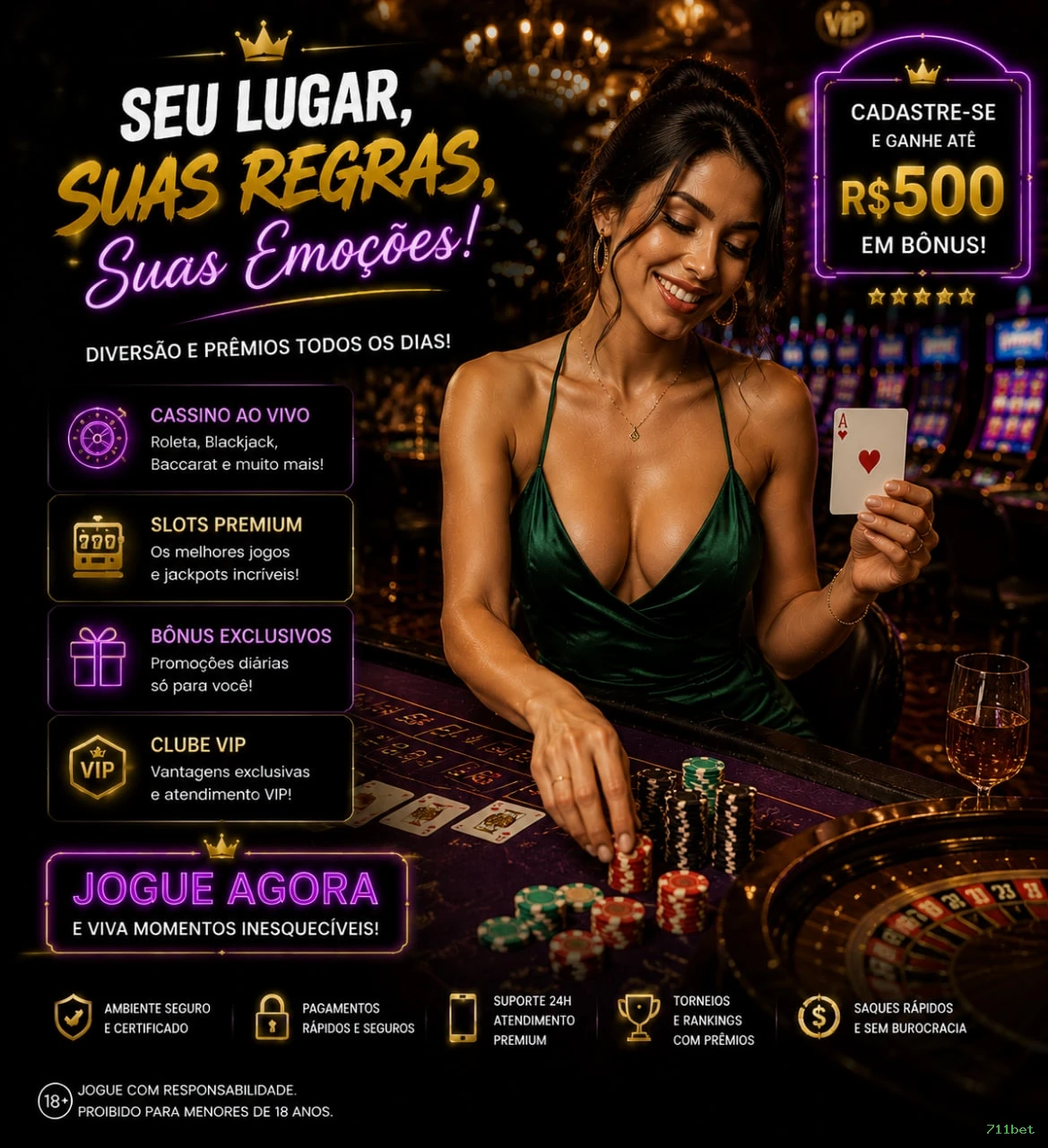 Configurações úteis dentro do app 711bet
